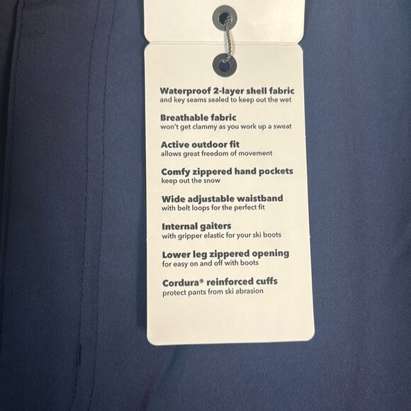 NWT New Moosejaw Blue Waterproof Insulated Mens Ski and Snow Pants Size Large - Picture 11 of 15